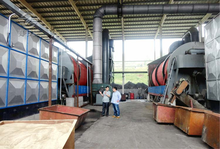 真節(jié)能大型藥渣烘干機生產(chǎn)現(xiàn)場